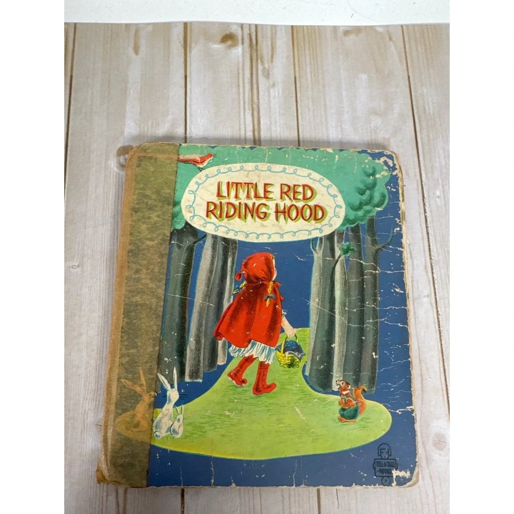 Whitman Tell-A-Tale Lot 4 HC Three Bears Pigs Red Hen Hood Vintage